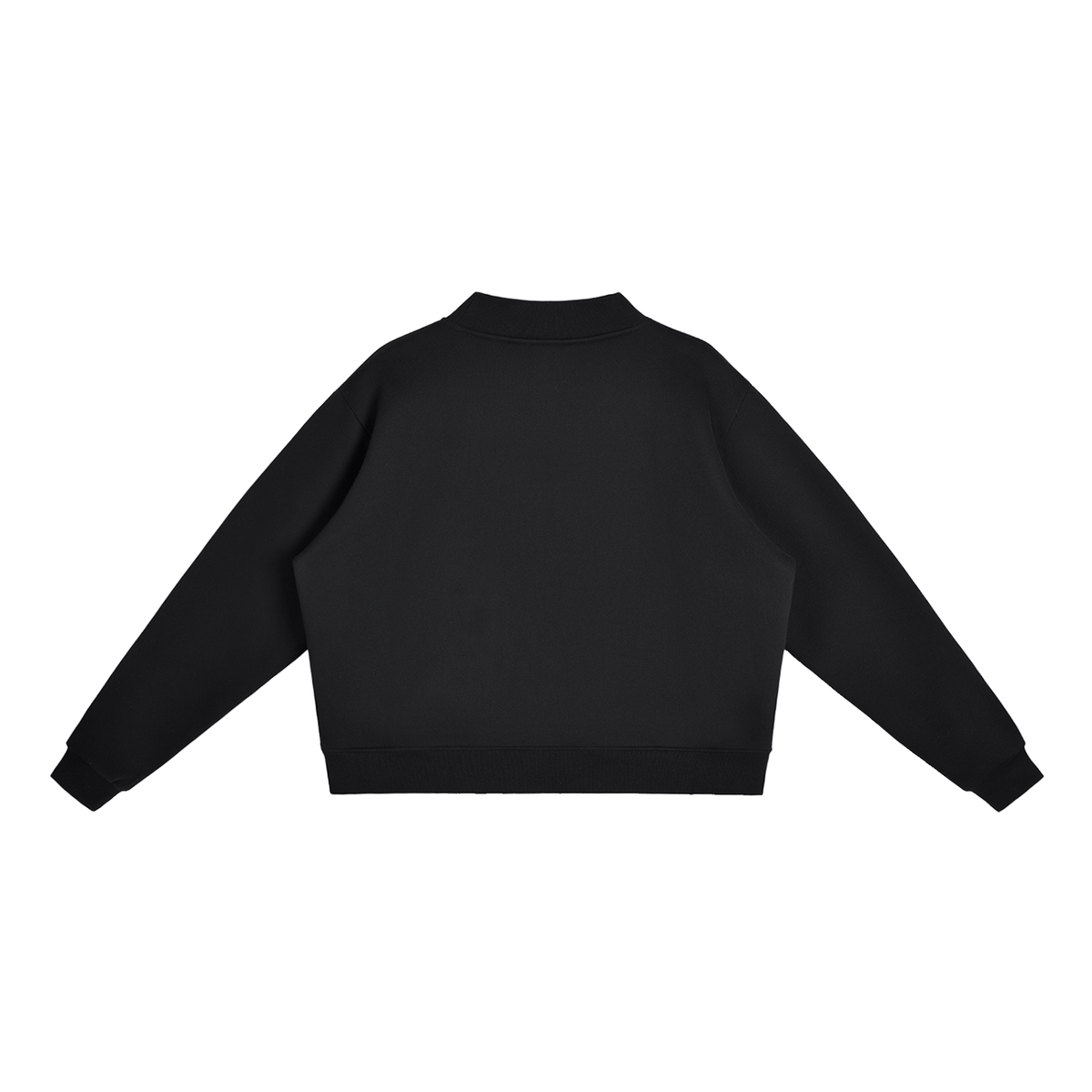 Pink Stripes Blanton Outfitters Mock-Neck Crew Sweatshirt