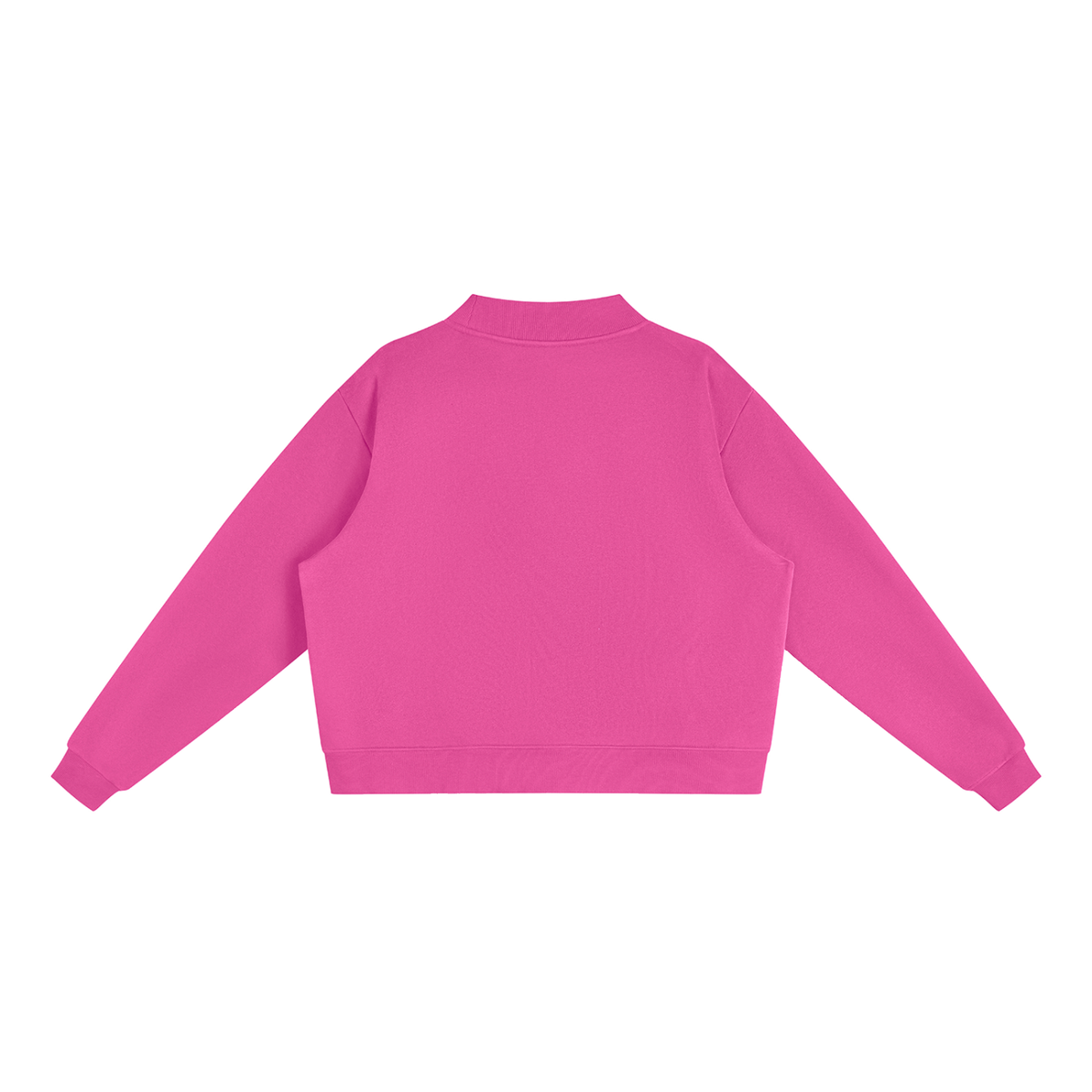 Pink Stripes Blanton Outfitters Mock-Neck Crew Sweatshirt