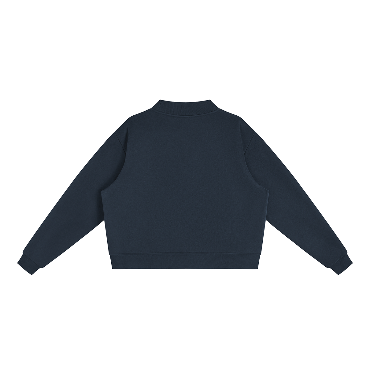 Pink Stripes Blanton Outfitters Mock-Neck Crew Sweatshirt