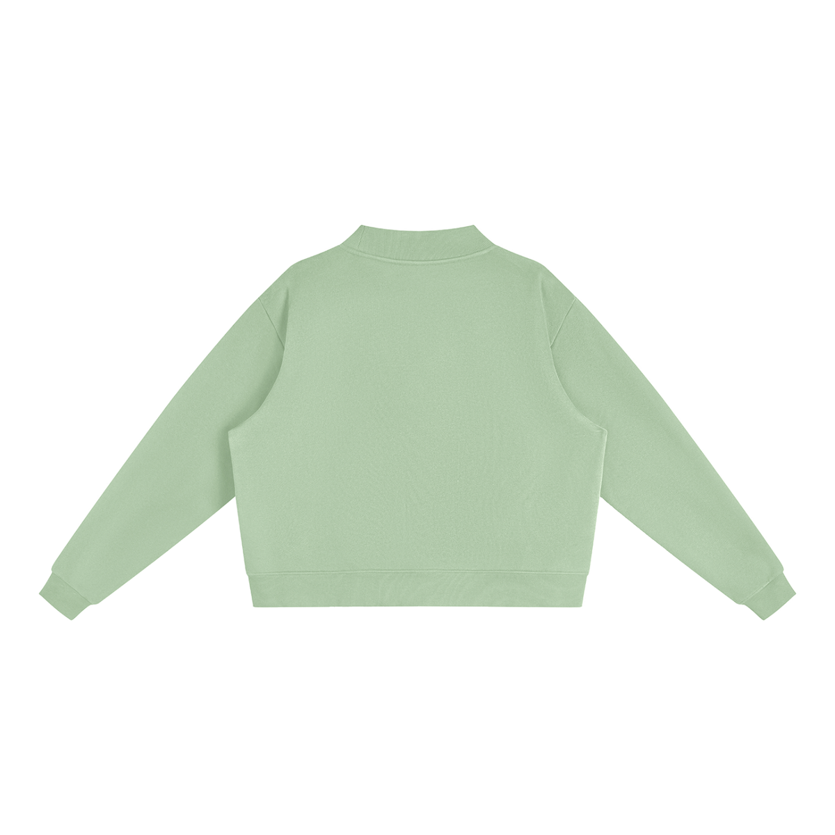 Pink Stripes Blanton Outfitters Mock-Neck Crew Sweatshirt